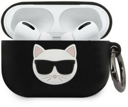 Karl Lagerfeld Apple Airpods Pro Choupette (KLACAPSILCHBK) szilikon tok, fekete