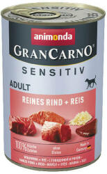Animonda GranCarno Adult Sensitive (pure beef +rice) konzerv - Felnőtt kutyák részére, marha+rizs 400g