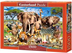 Castorland Puzzle Castorland din 1500 de piese - Animalele in Savana (C-151950-2)