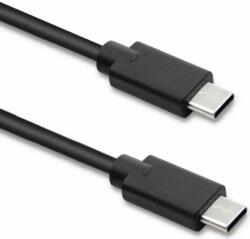 Qoltec Perfect Connection USB-C apa - USB-C apa 3.1 Adat és töltőkábel - Fekete (2.5m) (52352)