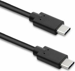 Qoltec Perfect Connection USB-C apa - USB-C apa 3.1 Adat és töltőkábel - Fekete (3m) (52353)