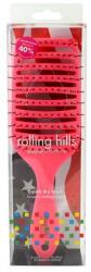 Rolling Hills Perie pentru uscare rapidă a părului, roz - Rolling Hills Hairbrushes Quick Dry Brush Pink