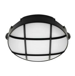 Somogyi Elektronic LED-es fali/mennyezeti lámpa, kerek, levehető fekete ráccsal, 15 W RCC 15 LED/BK (SOMOGYI-5999084950989)