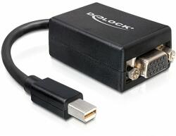Delock adapter mini Displayport > VGA 15 pin anya - fekete (65256)