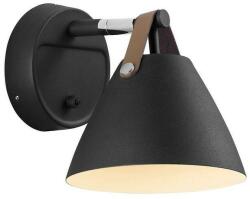 Nordlux Strap 15 fali lámpa, fekete, GU10, max. 8W, 16.5cm átmérő, 84291003 (84291003)