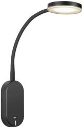 Nordlux Mason fali lámpa, fekete, 3000K melegfehér, beépített LED, 5W, 360 lm, 10cm átmérő, 47131003 (47131003)