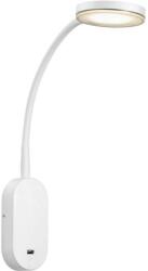 Nordlux Mason fali lámpa, fehér, 3000K melegfehér, beépített LED, 5W, 360 lm, 10cm átmérő, 47131001 (47131001)