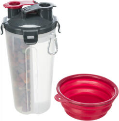 TRIXIE hrănitor, adăpător și recipient portabile, 3 în1 (2 x 0.35 liter | ø 11 × 23 cm) (25019)