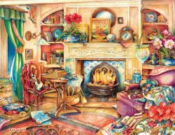 SunsOut - Puzzle Broderie Fireside - 1 000 piese