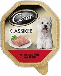 Cesar tăviță hrană umedă cu carne de vită și ficat (35 x 150 g) 5250 g