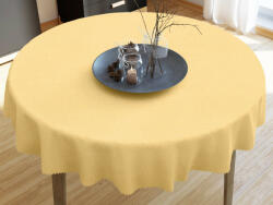 Goldea kör alakú teflonbevonatú asztalterítő - világossárga Ø 100 cm