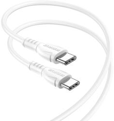Apple Cablu de date/ incarcare Borofone BX51 Triumph, USB Type-C to USB Type-C, 1m, White
