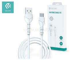 DEVIA ST351136 Kintone V2 Series 1m 2, 1A USB-C - USB-A adat- és töltőkábel (ST351136) (ST351136)