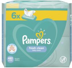 Pampers Șervețele umede pentru copii Baby Fresh Clean, 6x80 buc - Pampers 6 x 80 buc
