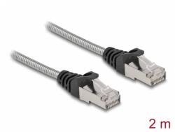 Delock Cablu de retea RJ45 Cat. 6A FTP cu izolatie metalica 2m Negru, Delock 80109 (80109)