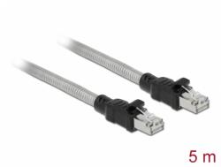 Delock Cablu de retea RJ45 Cat. 6A FTP cu izolatie metalica 5m Negru, Delock 80111 (80111)