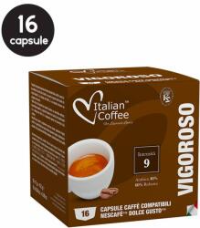 Italian Coffee 16 Capsule Italian Coffee Vigoroso - Compatibile Dolce Gusto