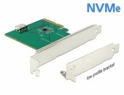 Delock PCI Express x4-kártya > 1 x belső OCuLink SFF-8612 - alacsony profilú formatényező (90307)
