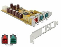 Delock PoweredUSB PCI Express Card > 1 x 24 V + 2 x 12 V (89655)