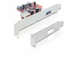 Delock PCI Express Card > 1 x külső 1 x belső USB 3.0 (89273) - dellaprint