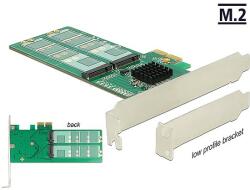 Delock PCI Express Kártya > 4 x belső M. 2 Key B - alacsony profilú formatényező (89588) - dellaprint