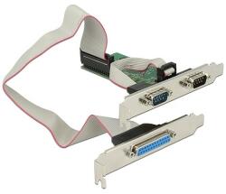 Delock PCI Express-kártya > 2 x Soros RS-232 + 1 x Párhuzamos (89556)