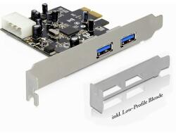 Delock PCI Express kártya > 2x USB 3.0, 5 Gbps (89241) - dellaprint
