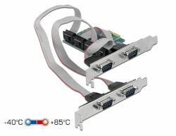Delock PCI Express Kártya > 4 x RS-232 soros csatlakozó (90410)