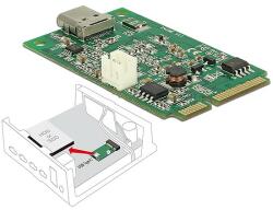 Delock Mini PCIe I/O PCIe teljes méret 1 x USB Type-C 3.1-es, 2. generációs csatlakozóhüvely (95259)