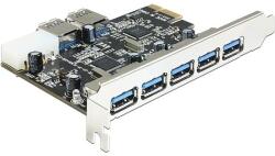 Delock PCI Express Card > 5 x külső + 2 x belső USB 3.0 (89355)