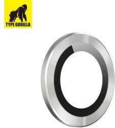 Type Gorilla Apple iPhone 13 Mini/13 TG Armor 3D Kameravédő Üvegfólia - Ezüst