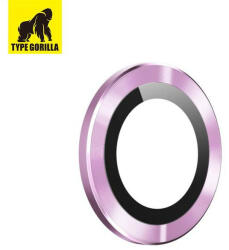 Type Gorilla Apple iPhone 13 Mini/13 TG Armor 3D Kameravédő Üvegfólia - Rózsaszín