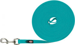 TRIXIE Easy Life Tracking Leash cu acoperire din PVC (M-XL | 10 m/17 mm | Turcoaz)