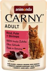 Animonda Carny hrană la pliculeț cu carne de vită, curcan și creveți pentru pisici (24 x 85 g) 2, 04 kg