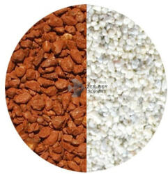 Amestec de pietricele decor acvariu (maro/alb) (1-2 mm) 5 kg