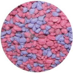 Amestec de pietricele decor acvariu (roz/albastru) (2-4 mm) 5 kg