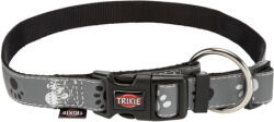 TRIXIE Silver Reflect Paws zgardă (M-L, 35-55 cm / 20 mm) (12223)