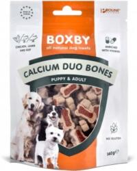 Boxby Calcium Duo Bones - Recompensă pentru câini pentru întărirea oaselor și articulațiilor (3 pachete | 3 x 140 g) 420 g