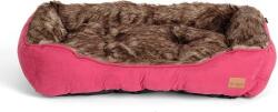 Agui Furry Bed culcuș pentru câini - Roz (75 x 58 x 19 cm)