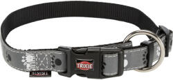 TRIXIE Silver Reflect Paws zgardă (S-M, 30-45 cm / 15 mm) (12222)
