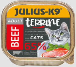 Julius-K9 Cat Terrine Adult Beef - Hrană umedă pentru pisici (16 x 100 g) 1600 g