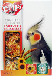 Dolly hrană cu semințe în cutie pentru papagali de talie medie și mare 450 g