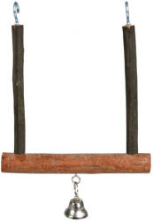 TRIXIE leagan natural din lemn cu clopot pentru pasari (12 x 15 cm) (5831)