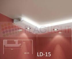  Ld-15 Декоративен профил за скрито led осветление ► 2метра (ld15)
