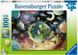 Ravensburger Puzzle Planete, 100 Piese - Rvspc12971 (rvspc12971) Puzzle
