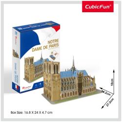 CubicFun PUZZLE 3D NOTRE DAME (NIVEL MEDIU 53 PIESE) - CUC242h (CUC242h)