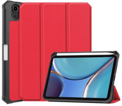  Husă din LEATHER Apple iPad mini 6 2021 / mini 7 2024 roșu