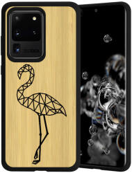 Husă din lemn BAMBOO Samsung Galaxy S20 Ultra FLAMINGO (084)