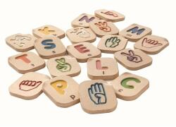 Plan Toys Invata limbajul semnelor - alfabetul (PLAN5672)