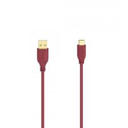 Hama Cablu de date Hama Flexi-Slim 00200636, USB - USB-C, 0.75m, Red (00200636)